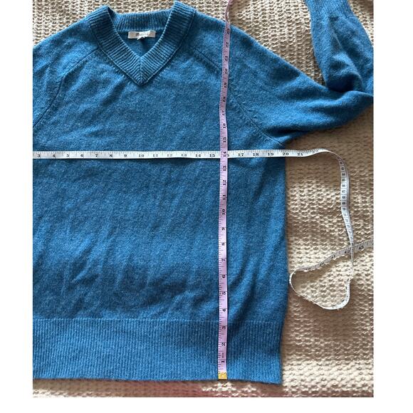 Madewell Blue 100% Merino Wool V-Neck Sweater XXS - Picture 5 of 7